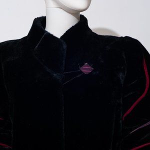 Beautiful Vintage Sasson New York Paris Faux Fur Jacket